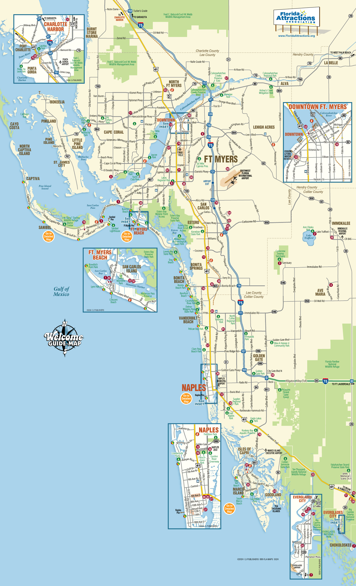 Map Of Southwest Florida Welcome Guide Map To Fort Myers